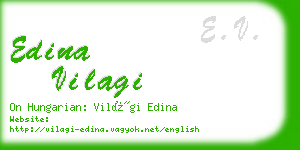 edina vilagi business card